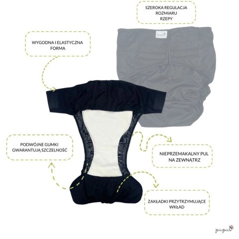 Pielucha wielorazowa dla dorosłych z wkładem - MOTYLE