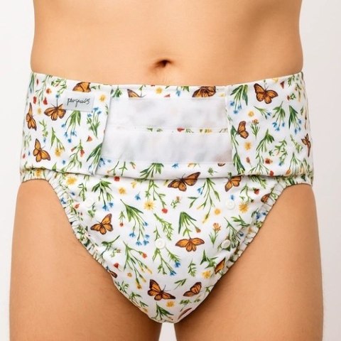 Pielucha wielorazowa dla dorosłych z wkładem - W TRAWIE