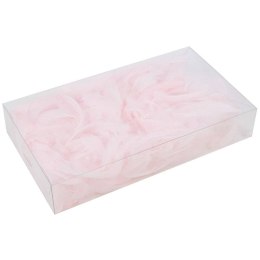 Piórka dekoracyjne w pudełku - Jasny Róż