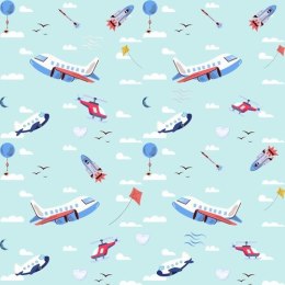 Średni worek na basen i pieluszki SAMOLOTY