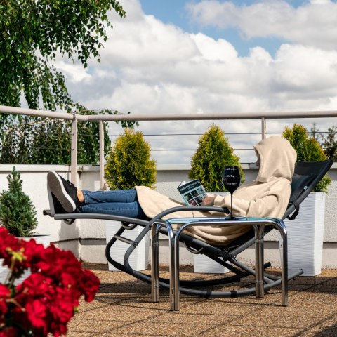 Bluzair Bluza Koc z Kapturem XXL Ciepła Jasny beż