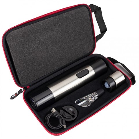 Duo Twister - Elektryczny korkociąg do wina i magnetyczny otwieracz kapsli