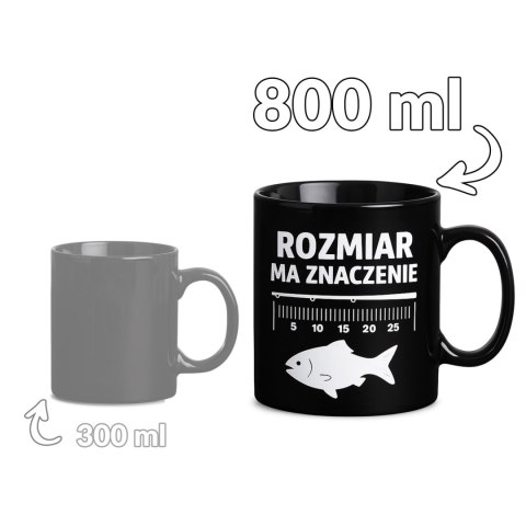 Gigantyczny Kubek Wędkarza - Rozmiar ma znaczenie - Prezent dla wędkarza