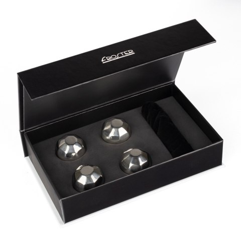 Metalowe stalowe kostki do drinków napojów diament