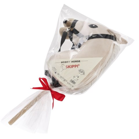 Konik na kiju z kantarem - Hobby Horse Skippi - Almond - A3 - prezent