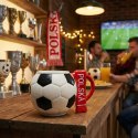 Kubek piłka z szalikiem - Polska i podkładka piłkarska - XXL 700 ml