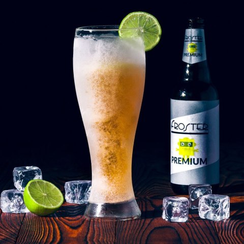 Lodowe Szkło do Piwa Płyn dla niego chłopaka kufel