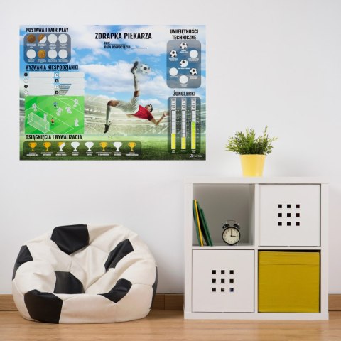 Mata treningowa do piłki Sprintigo ProMat XXL 180x120 i Zdrapka Piłkarza