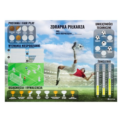 Mata treningowa do piłki Sprintigo ProMat XXL 180x120 i Zdrapka Piłkarza