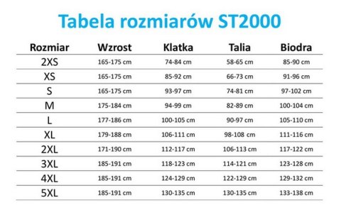 T-shirt Unisex STEDMAN Czarny ST2000_BLO (XL)