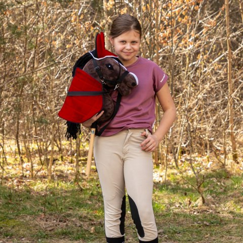 Derka dwustronna i nauszniki Skippi dla Hobby Horse - czerwono - czarna