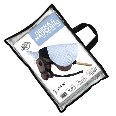 Derka i nauszniki Skippi dla Hobby Horse - niebieska - uniwersalny rozmiar