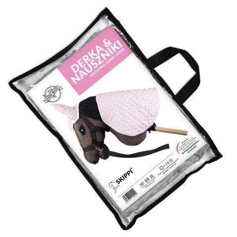 Derka i nauszniki Skippi dla Hobby Horse - różowy - uniwersalny rozmiar