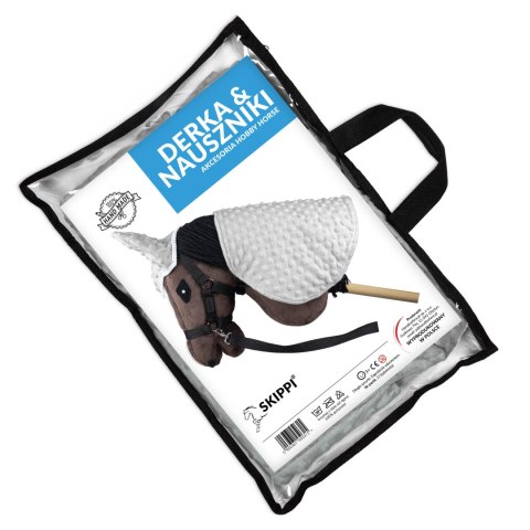Derka i nauszniki Skippi dla Hobby Horse - szary - uniwersalny rozmiar