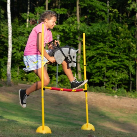 Hobby Horse Skippi - koń na kiju - Szary A4 - prezent dla dziewczynki