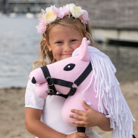 Mały Hobby Horse Skippi - koń na kiju - różowy A5 - lekki i poręczny