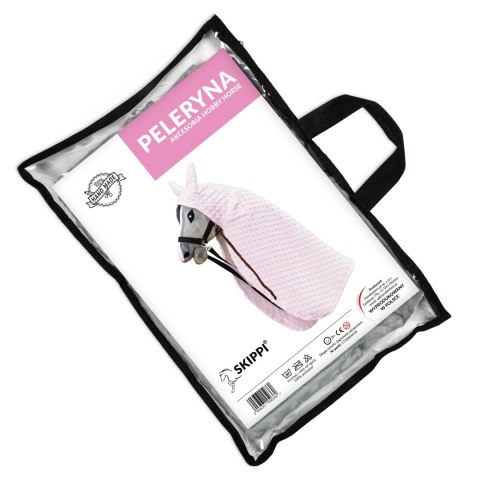 Peleryna Skippi dla Hobby Horse - różowa - długa derka - kropierz