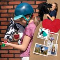 Skippi Hobby Horse w czarne łaty - duży koń na kiju - kantar w zestawie