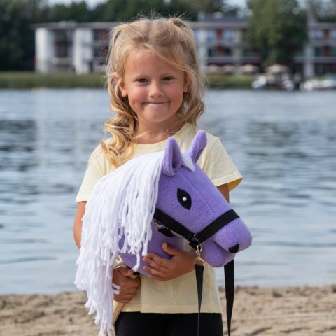 Skippi - lekki mały hobby horse A5 - lawendowy liliowy fioletowy - kantar