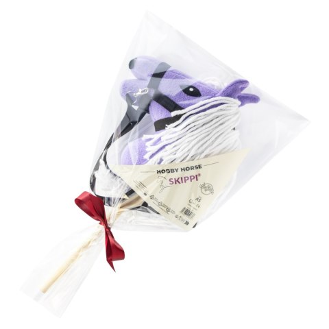 Skippi - lekki mały hobby horse A5 - lawendowy liliowy fioletowy - kantar