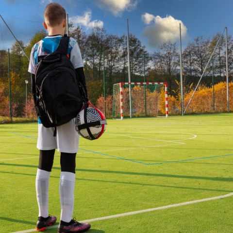 Uchwyt na piłkę Sprintigo - czerwony x szary x czarny - torba na piłkę