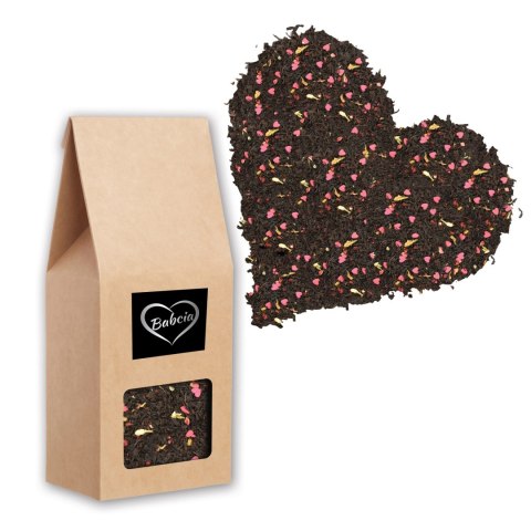 Zestaw Prezentowy dla Babci - Serce - Szklana serce, herbata, akcesoria