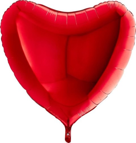 Balon Foliowy - Czerwone Serce 90 cm, Grabo