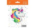 Balon Foliowy FX Kolorowa Głowa Jednorożca - 60 cm