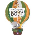 Balon Foliowy - Welcome Baby dżungla Safari 76cm