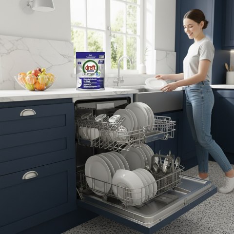 Dreft Professional Kapsułki Do Zmywarki Platinum All in One Regular 75 szt.