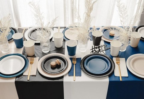 Obrus Syntetyczny Gładki Czarny 137 x 183 cm