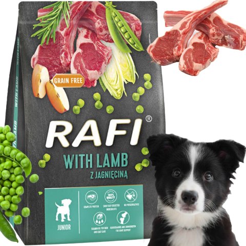 Sucha Karma Dla Psa RAFI JUNIOR z Jagnięciną 3 kg - 2 szt.