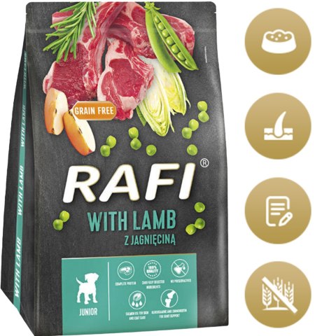 Sucha Karma Dla Psa RAFI JUNIOR z Jagnięciną 3 kg - 2 szt.