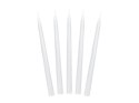 Świece stożkowe białe, 24 cm, 10 szt.