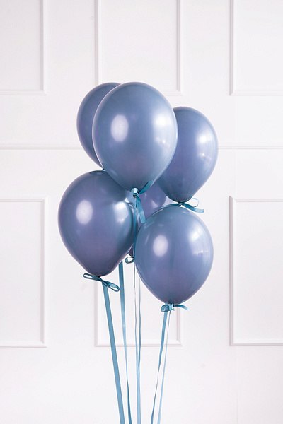 Balony lateksowe, Granatowe, Pastelowe Navy Blue, 12cm, 100 szt.