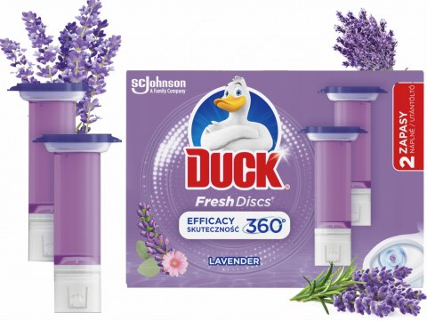 Duck Fresh Discs Lavender - Żelowy Krążek Do Toalety 72ml (2 x 36ml)