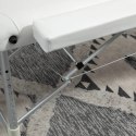 Łóżko Do Masażu Składane Aluminiowe Białe PAKO 700-039WT