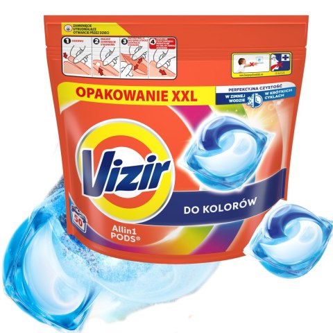 VIZIR Kapsułki Do Prania All In 1 PODS Do Koloru 50 szt.