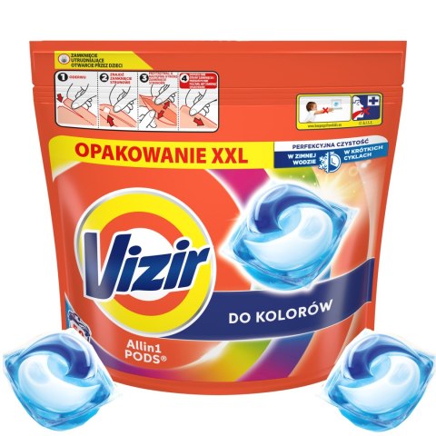 VIZIR Kapsułki Do Prania All In 1 PODS Do Koloru 50 szt.